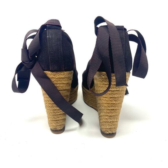 Christian Louboutin Espadrille Wedges – Ribbon Ankle Tie, EU 37 - Picture 6 of 9